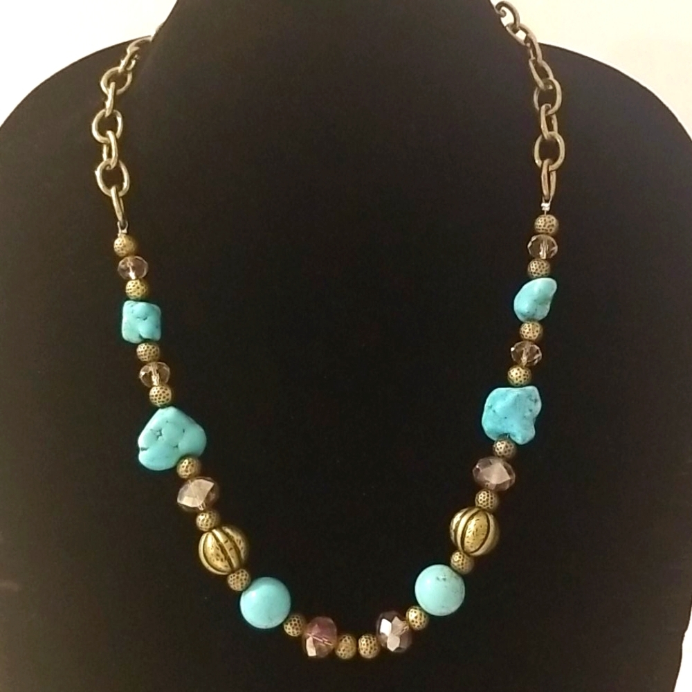 SOUTHWESTERN Style Boho Turquoise Necklace